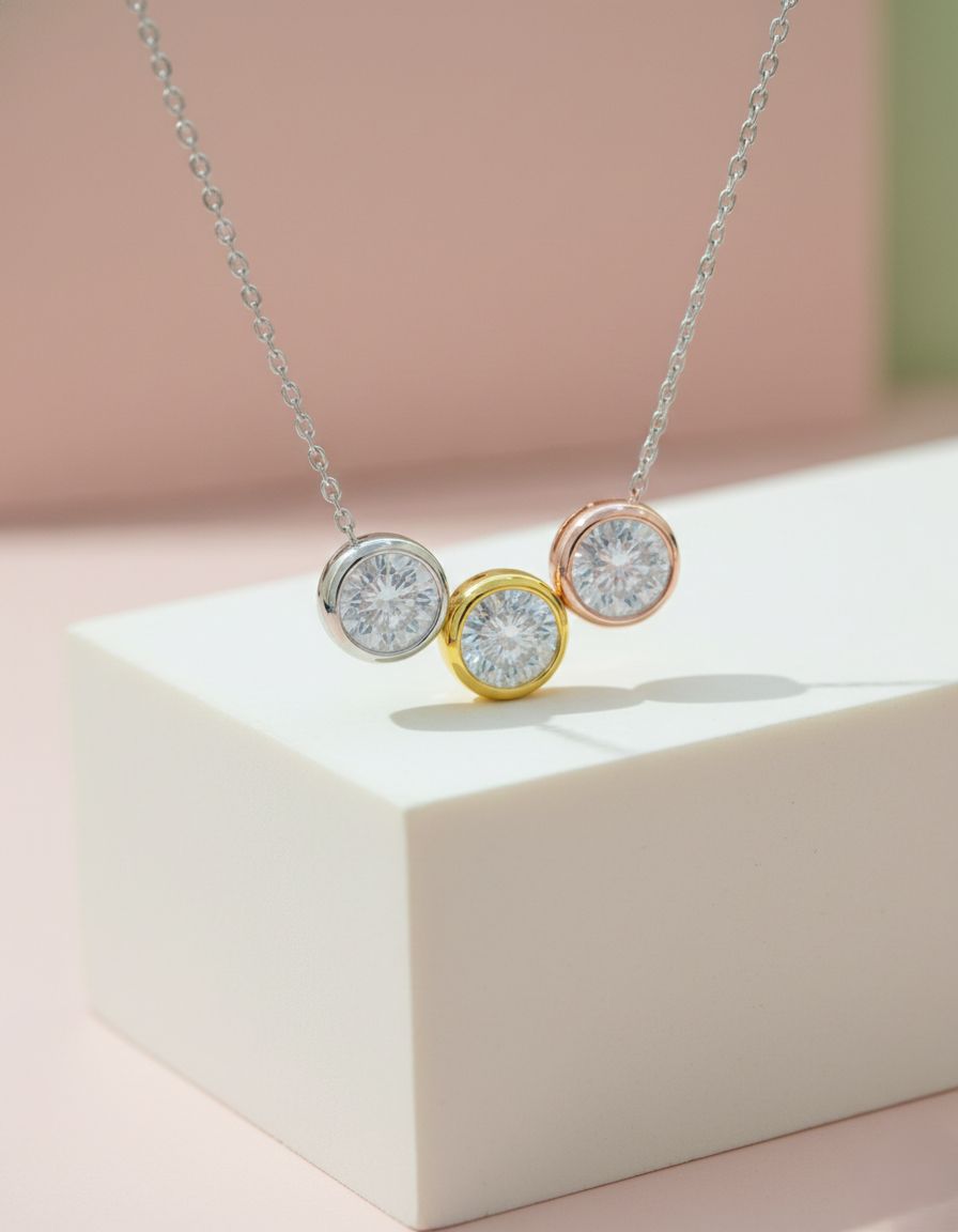 プラチナ、イエローゴールド、ピンクゴールドの3つのトップを連ねたMDN-106